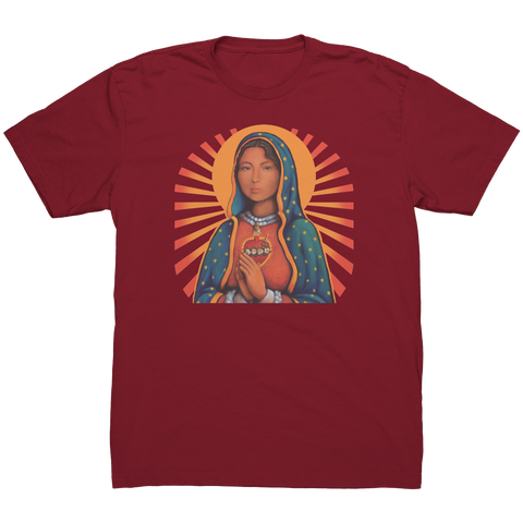 Guadalupe Cross INRI Dove T-Shirt - Religious Graphic Tee With Our Salvation Design