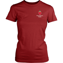 Sacred Heart Radio Womens T-Shirt - Small Logo Extended sizes