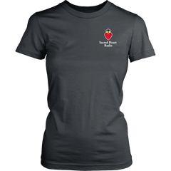 Sacred Heart Radio Womens T-Shirt - Small Logo Extended sizes