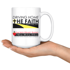 Driving Home the Faith - Large Coffee Mug