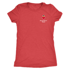 Sacred Heart Radio Womens T-Shirt - Small Logo